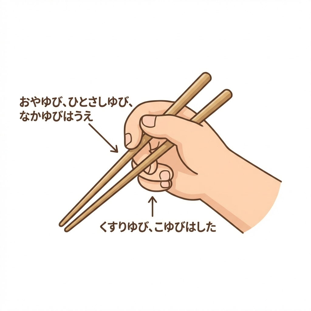 おはしの持ち方