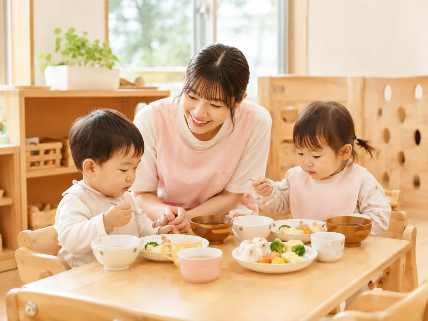園内で調理した給食